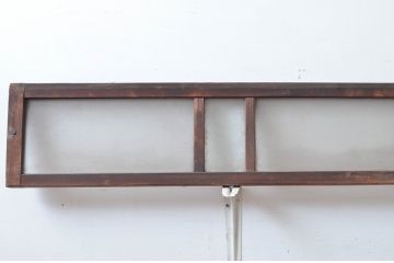 アンティーク建具　時代の流れを感じる古い木味が趣深い明り取り3枚セット(明かり取り)(R-081968)