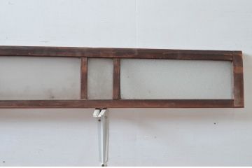 アンティーク建具　時代の流れを感じる古い木味が趣深い明り取り3枚セット(明かり取り)(R-081968)