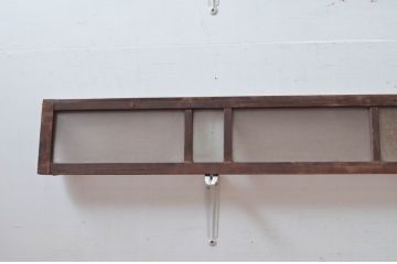 アンティーク建具　時代の流れを感じる古い木味が趣深い明り取り3枚セット(明かり取り)(R-081968)