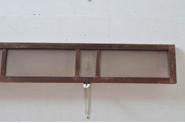 アンティーク建具　時代の流れを感じる古い木味が趣深い明り取り3枚セット(明かり取り)(R-081968)