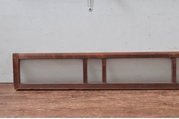 アンティーク建具　時代の流れを感じる古い木味が趣深い明り取り3枚セット(明かり取り)(R-081968)