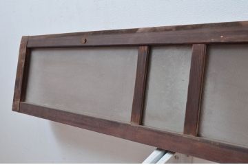アンティーク建具　時代の流れを感じる古い木味が趣深い明り取り3枚セット(明かり取り)(R-081968)