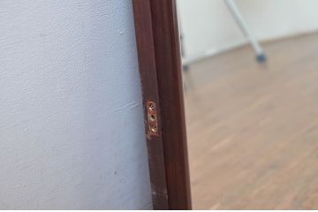 中古　美品　松本民芸家具　シンプルなデザインが取り入れやすいドレッサーのミラー1枚(鏡、姿見、壁掛け鏡、ウォールミラー)(R-08197)