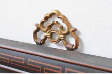 中国ビンテージ　美品　台湾　明人出警図　明時代に描かれた壮大な絵巻の一部をとらえた特大アート(壁掛け、絵画、美術品、ヴィンテージ)(R-081972)