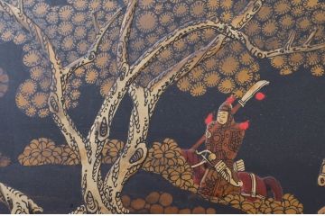 中国ビンテージ　美品　台湾　明人出警図　明時代に描かれた壮大な絵巻の一部をとらえた特大アート(壁掛け、絵画、美術品、ヴィンテージ)(R-081972)