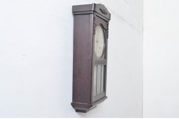 和製アンティーク　堀田時計店　TRADE MARK(トレードマーク)　N.H.T　CROWN CLOCK　クラシカルな佇まいが魅力の振り子時計(掛け時計、古時計、柱時計)(R-081976)