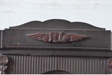 和製アンティーク　堀田時計店　TRADE MARK(トレードマーク)　N.H.T　CROWN CLOCK　クラシカルな佇まいが魅力の振り子時計(掛け時計、古時計、柱時計)(R-081976)