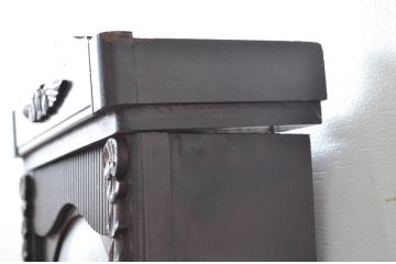 和製アンティーク　堀田時計店　TRADE MARK(トレードマーク)　N.H.T　CROWN CLOCK　クラシカルな佇まいが魅力の振り子時計(掛け時計、古時計、柱時計)(R-081976)