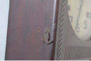 和製アンティーク　堀田時計店　TRADE MARK(トレードマーク)　N.H.T　CROWN CLOCK　クラシカルな佇まいが魅力の振り子時計(掛け時計、古時計、柱時計)(R-081976)