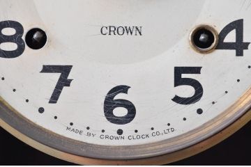 和製アンティーク　堀田時計店　TRADE MARK(トレードマーク)　N.H.T　CROWN CLOCK　クラシカルな佇まいが魅力の振り子時計(掛け時計、古時計、柱時計)(R-081976)