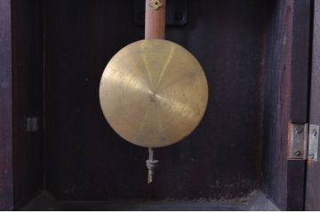 和製アンティーク　堀田時計店　TRADE MARK(トレードマーク)　N.H.T　CROWN CLOCK　クラシカルな佇まいが魅力の振り子時計(掛け時計、古時計、柱時計)(R-081976)