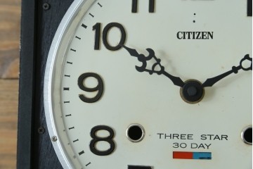 和製ビンテージ　CITIZEN(シチズン)　30DAY　昭和レトロな雰囲気漂う掛け時計　(R-081981)