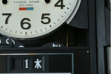 和製ビンテージ　CITIZEN(シチズン)　30DAY　昭和レトロな雰囲気漂う掛け時計　(R-081981)