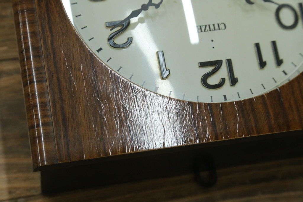 和製ビンテージ　CITIZEN(シチズン)　30DAY　昭和レトロな雰囲気漂う掛け時計　(R-081981)