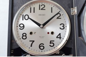 和製ビンテージ　精工舎(SEIKO、セイコー)　30DAY　昭和レトロ　ノスタルジックな雰囲気を纏った掛け時計(振り子時計、古時計、柱時計、ヴィンテージ)(R-081982)