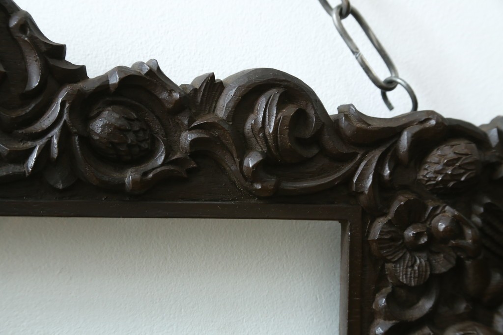 和製アンティーク　森永エンゼルストア　木彫り　昭和レトロな空間演出におすすめの彫刻看板　(R-081993)