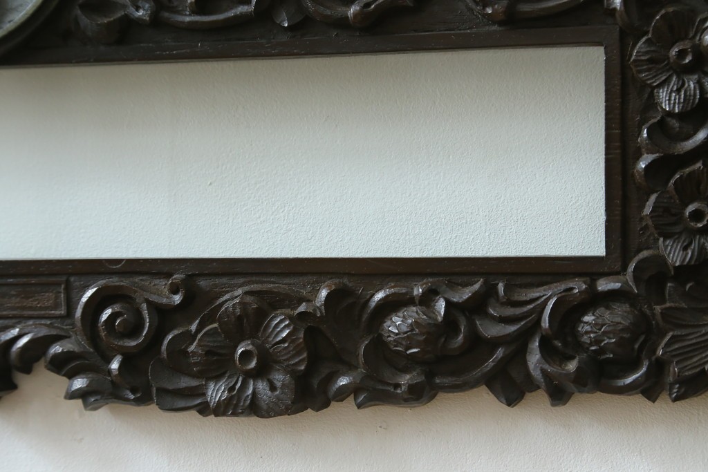 和製アンティーク　森永エンゼルストア　木彫り　昭和レトロな空間演出におすすめの彫刻看板　(R-081993)