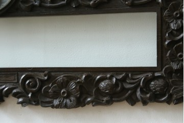 和製アンティーク　森永エンゼルストア　木彫り　昭和レトロな空間演出におすすめの彫刻看板　(R-081993)