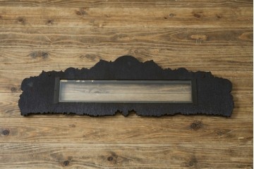 和製アンティーク　森永エンゼルストア　木彫り　昭和レトロな空間演出におすすめの彫刻看板　(R-081993)