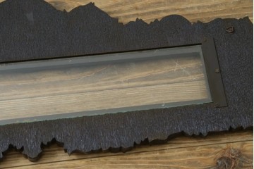 和製アンティーク　森永エンゼルストア　木彫り　昭和レトロな空間演出におすすめの彫刻看板　(R-081993)