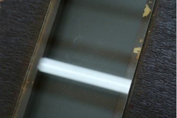 和製アンティーク　森永エンゼルストア　木彫り　昭和レトロな空間演出におすすめの彫刻看板　(R-081993)