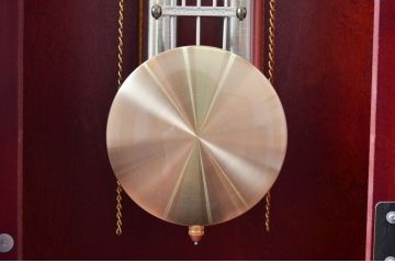 中古　BULOVA(ブローバ)　Bulova Tatianna Wall Chimes Clock(タチアナチャイムウォールクロック)　C3381　色味の美しいグランドファーザークロック(柱時計、掛け時計、古時計、振り子時計)(R-081994)