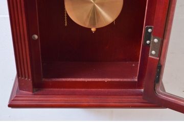 中古　BULOVA(ブローバ)　Bulova Tatianna Wall Chimes Clock(タチアナチャイムウォールクロック)　C3381　色味の美しいグランドファーザークロック(柱時計、掛け時計、古時計、振り子時計)(R-081994)