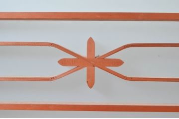 ビンテージ建具　和風レトロな雰囲気漂うガラス戸4枚セット(引き戸、ヴィンテージ)(R-081998)