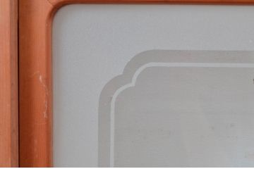 ビンテージ建具　和風レトロな雰囲気漂うガラス戸4枚セット(引き戸、ヴィンテージ)(R-081998)