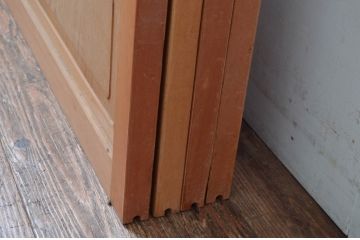 ビンテージ建具　和風レトロな雰囲気漂うガラス戸4枚セット(引き戸、ヴィンテージ)(R-081999)