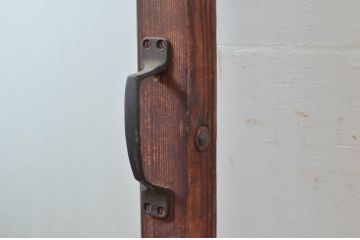 アンティーク建具　レトロな佇まいが魅力的なガラス扉1枚(ドア)(R-082005)
