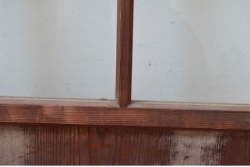 アンティーク建具　レトロな佇まいが魅力的なガラス扉1枚(ドア)(R-082005)