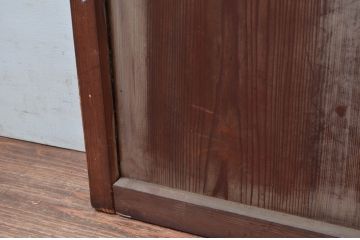 アンティーク建具　レトロな佇まいが魅力的なガラス扉1枚(ドア)(R-082005)