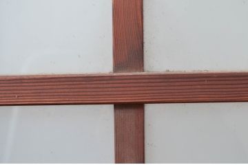 アンティーク建具　レトロな佇まいが魅力的なガラス扉1枚(ドア)(R-082005)