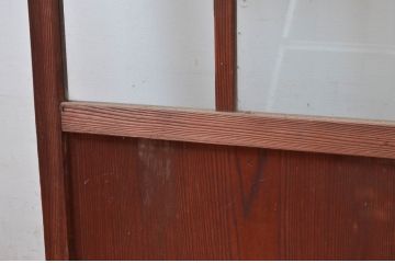 アンティーク建具　レトロな佇まいが魅力的なガラス扉1枚(ドア)(R-082005)