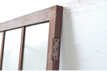 アンティーク建具　レトロな佇まいが魅力的なガラス扉1枚(ドア)(R-082005)