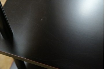 中古　美品　茶道具　本漆溜塗りの色合いが美しい違い棚　定価約16万円　(R-082013)