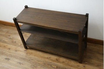 和製アンティーク　シンプルで簡素なデザインが取り入れやすい飾り棚　(R-082014)