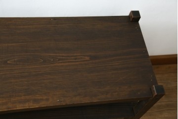 和製アンティーク　シンプルで簡素なデザインが取り入れやすい飾り棚　(R-082014)