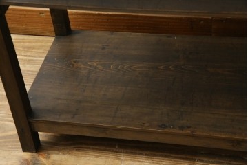 和製アンティーク　シンプルで簡素なデザインが取り入れやすい飾り棚　(R-082014)