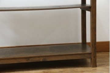 和製アンティーク　シンプルで簡素なデザインが取り入れやすい飾り棚　(R-082014)