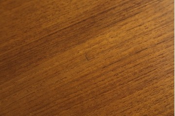 和製ビンテージ　希少サイズ!!　ジャパンビンテージ　チーク材　北欧デザインの丸みをおびたシームレスデザインのスタイリッシュな6人掛けテーブル　(R-082018)