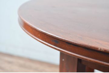 和製アンティーク　ミッドセンチュリー　洗練されたデザインが魅力のモダニズムカフェテーブル(コーヒーテーブル、ラウンドテーブル、丸テーブル)(R-082019)
