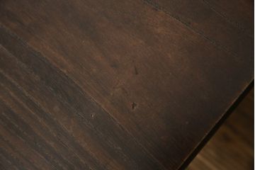 和製アンティーク　総欅(ケヤキ)材　脚のデザインが特徴的な花台(ローテーブル、展示台、飾り棚、座卓、座机)(R-082021)
