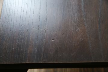 和製アンティーク　総欅(ケヤキ)材　脚のデザインが特徴的な花台(ローテーブル、展示台、飾り棚、座卓、座机)(R-082021)