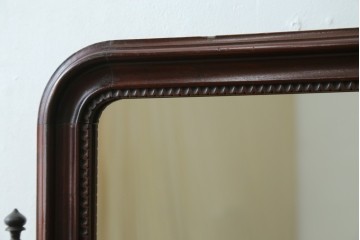 和製アンティーク　高級品!!　上手物!!　大正ロマン　古い洋館の大振りな卓上ミラー　(R-082023)