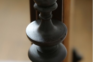 和製アンティーク　高級品!!　上手物!!　大正ロマン　古い洋館の大振りな卓上ミラー　(R-082023)