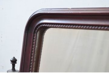 和製アンティーク　高級品!!　上手物!!　大正ロマン　古い洋館の大振りな卓上ミラー(鏡、スタンドミラー)(R-082023)