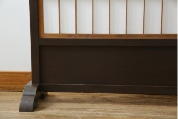 和製アンティーク　和の風情が漂う障子入り衝立て　(R-082030)