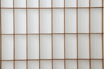 和製アンティーク　和の風情が漂う障子入り衝立て　(R-082030)